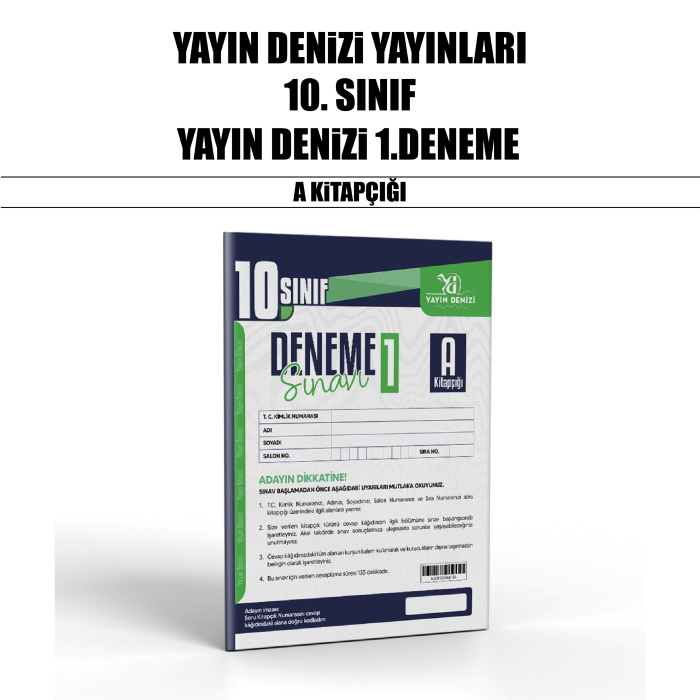 YDENİZİ 10.SINIF DENEME TARAMA SINAVI 1-A - 25-26